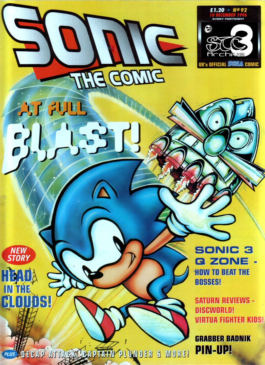 Sonic - The Comic Issue No. 092 Cover Page
